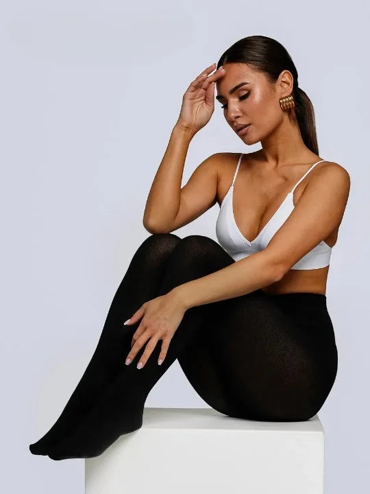 Collant Doux Noir / Taille Unique et Extensible