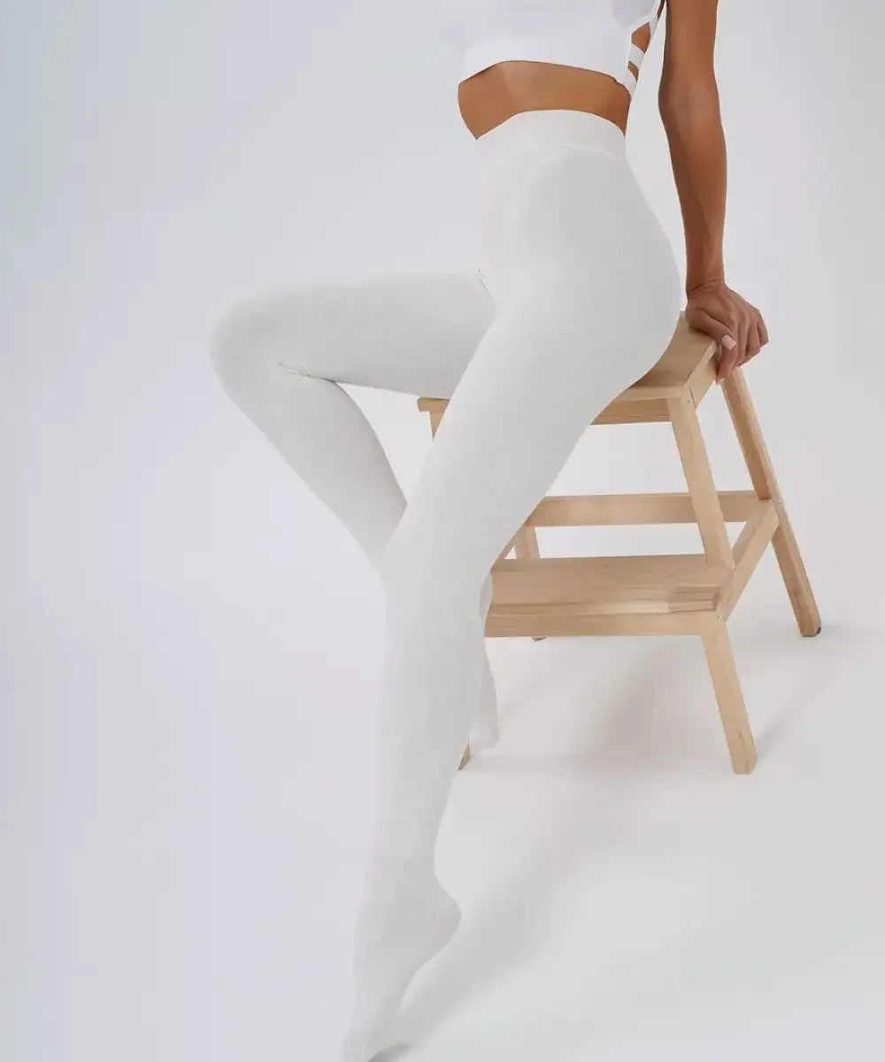 Collant Polaire Blanc Taille Unique et Extensible / Blanc