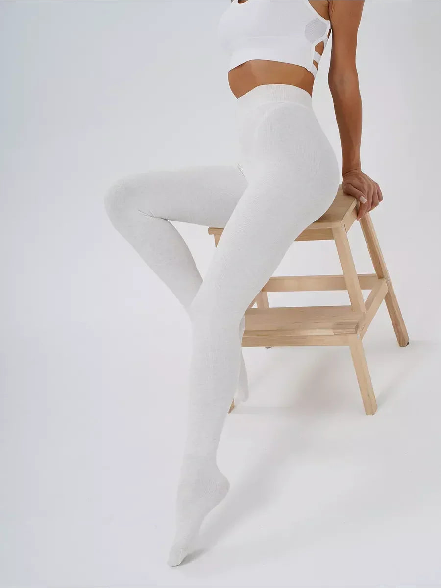Collant Polaire Blanc Taille Unique et Extensible / Blanc
