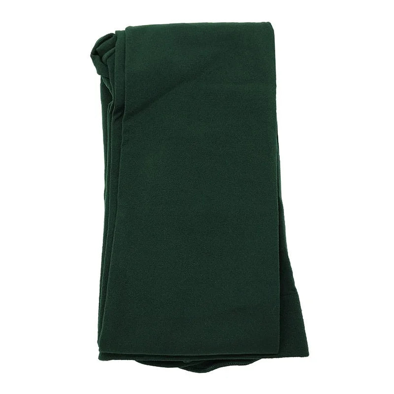Collant polaire pour fille Vert Foncé / Taille Universelle et Extensible