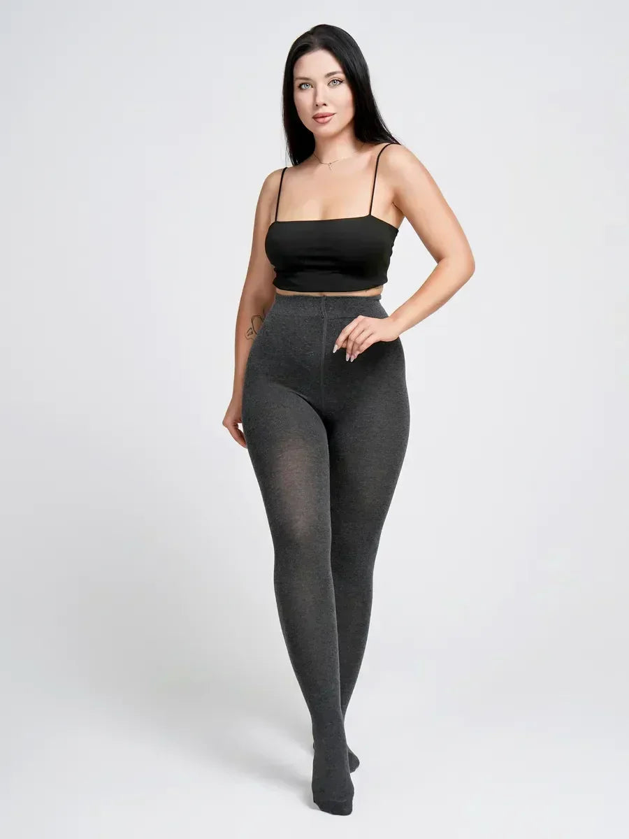 Collant Thermo Polaire Gris / Taille Universelle et extensible