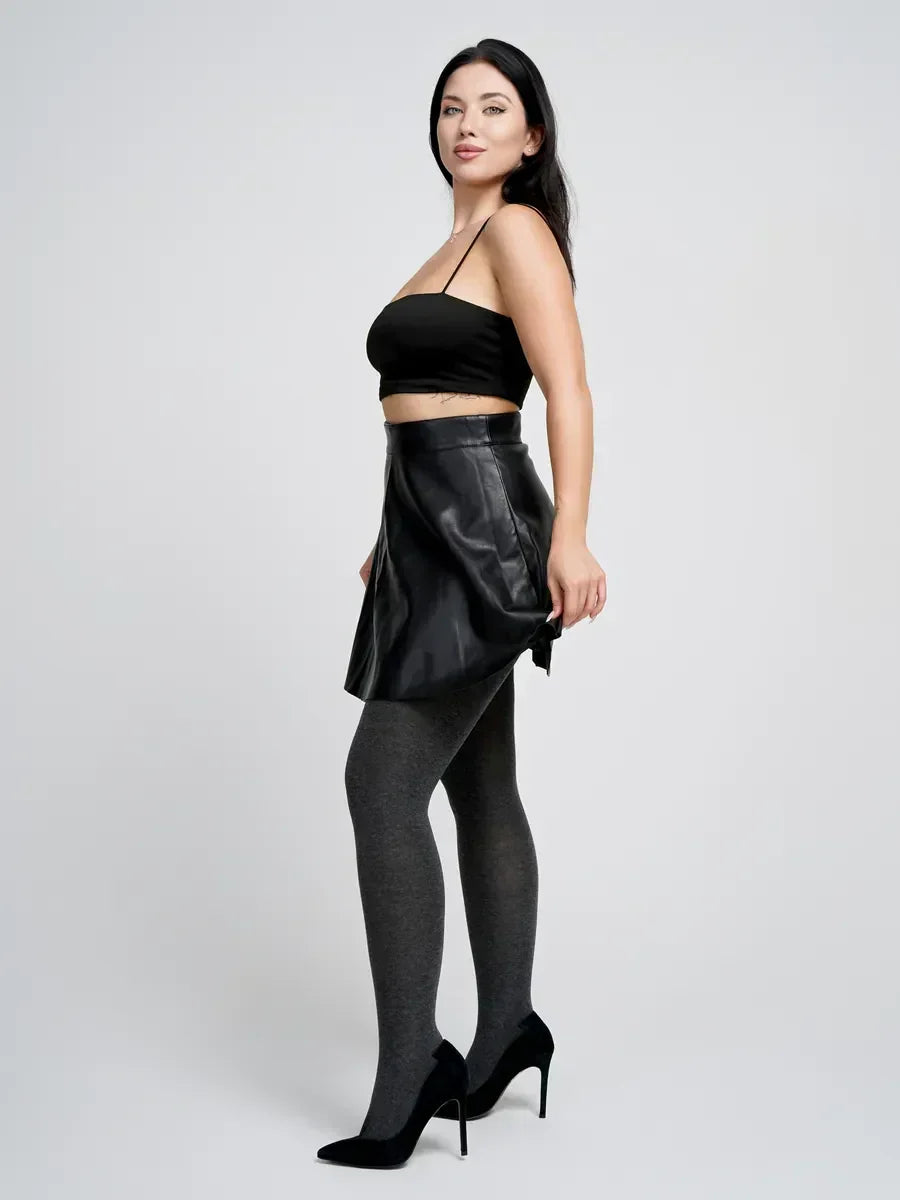 Collant Thermo Polaire Gris / Taille Universelle et extensible