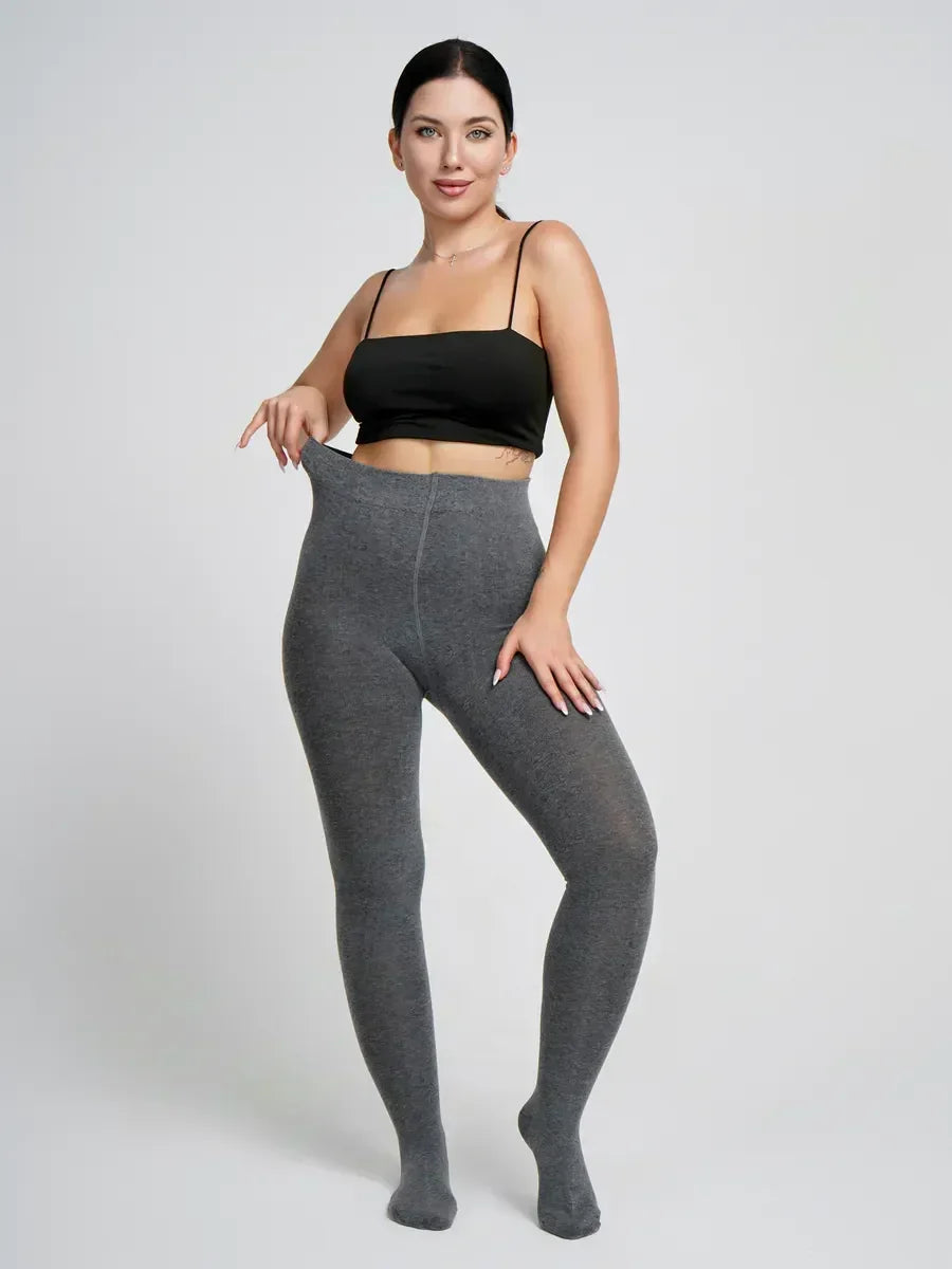 Collant Thermo Polaire Gris / Taille Universelle et extensible