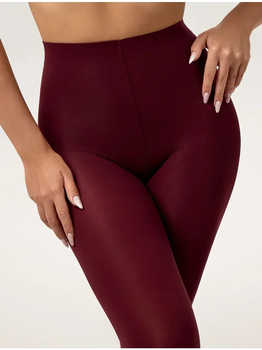 Collants Chauffants Rouge / Taille Unique et Extensible